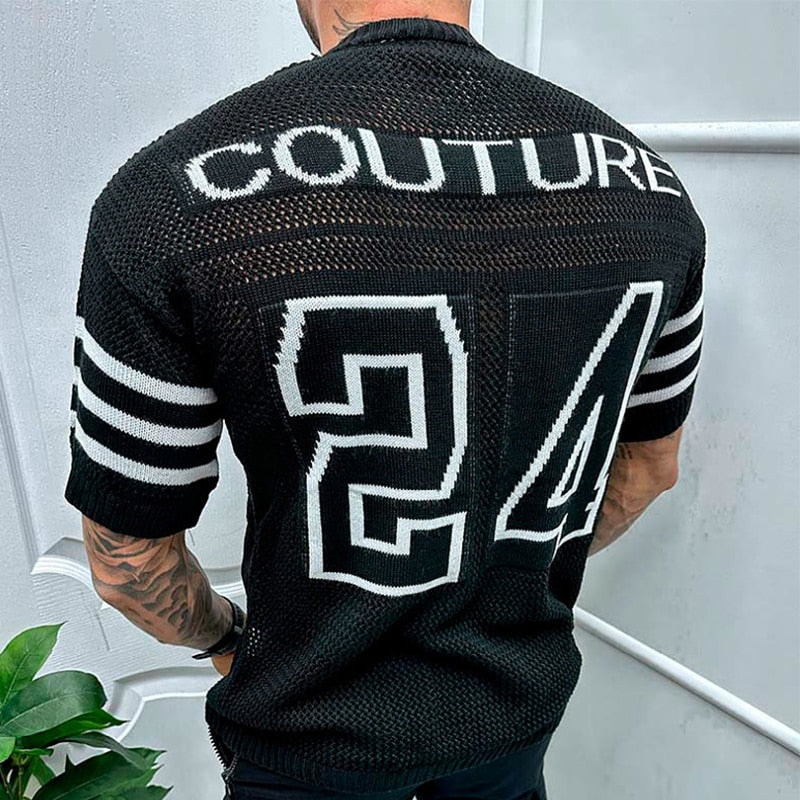 Vinthentic Couture muška pletena košulja