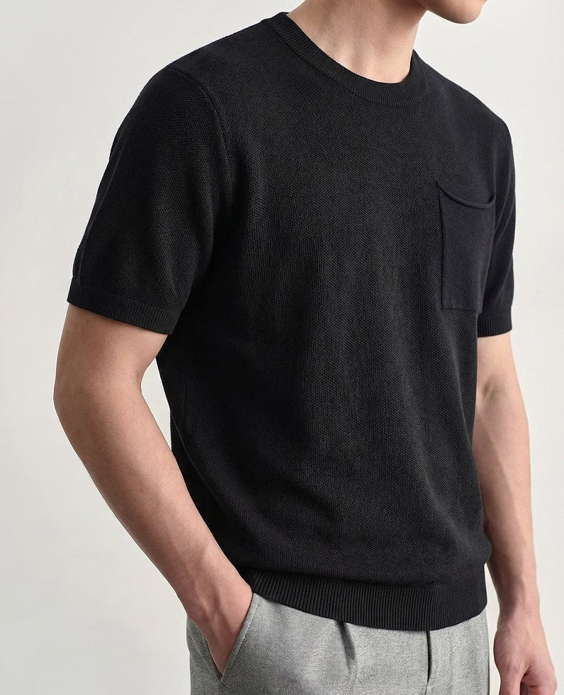 Polo à coupe décontractée et texture structurée