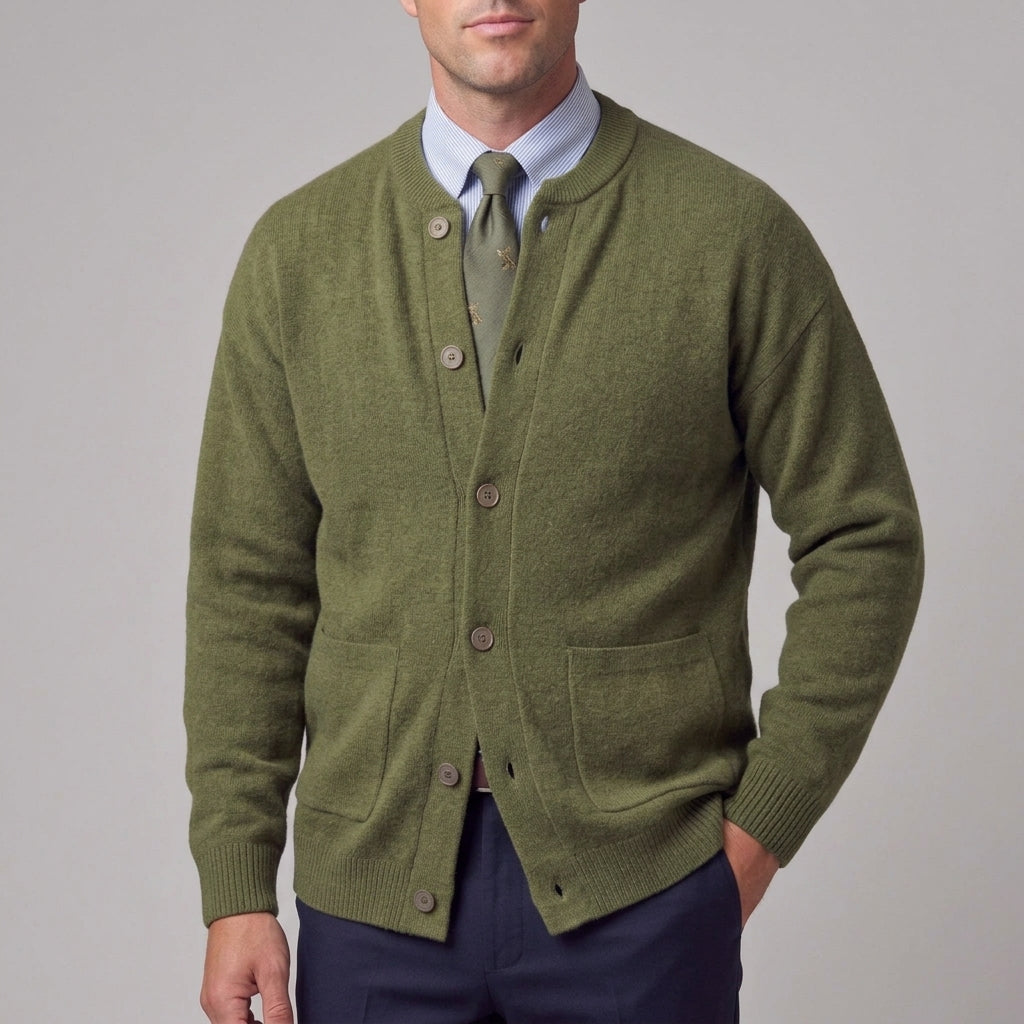 Button Front Knit Cardigan
