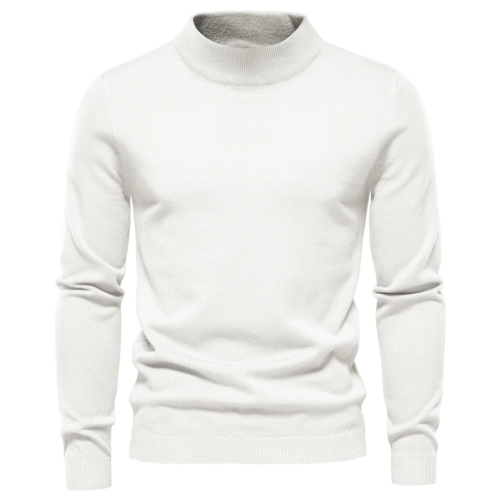 Alessio Moro Men Slim Fit Turtleneck Sweater Warm Winter Knit Pullover