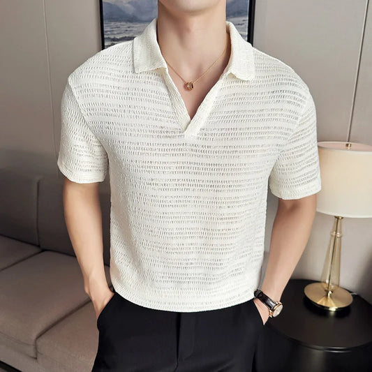 Jules Chéret Knitted Polo Shirt