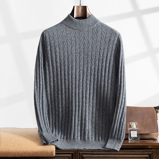 Apollo Cashmere Mock Turtleneck Sweater