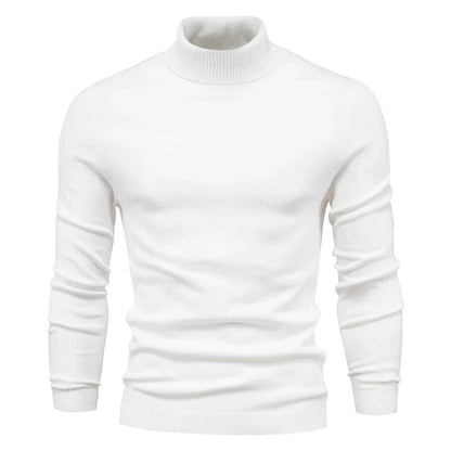 Alessio Moro Men Slim Fit Turtleneck Sweater Warm Winter Knit Pullover