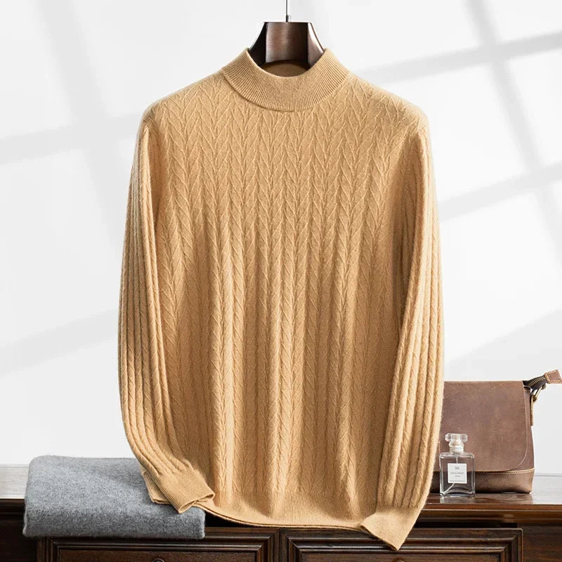 Apollo Kaschmirpullover mit kurzem Rollkragen