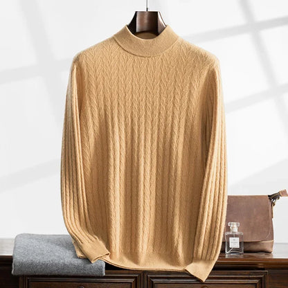 Apollo Kaschmirpullover mit kurzem Rollkragen