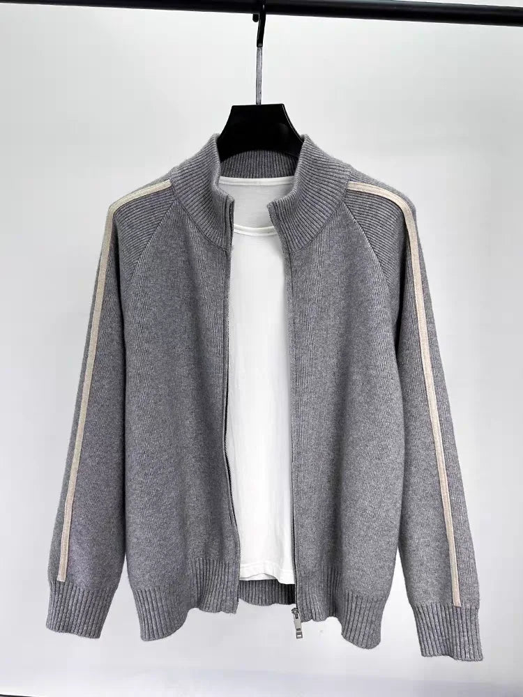Alden Crown Knitted Designer Jacket