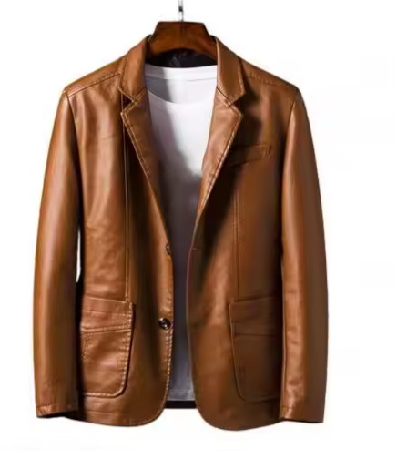 Manteau décontracté pour homme à col tailleur