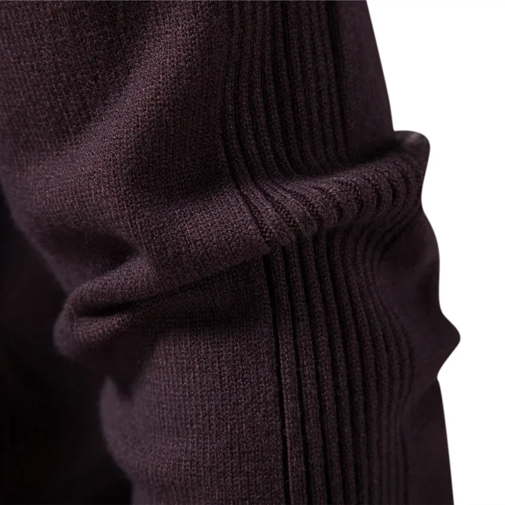 Alessio Moro Men Slim Fit Turtleneck Sweater Warm Winter Knit Pullover