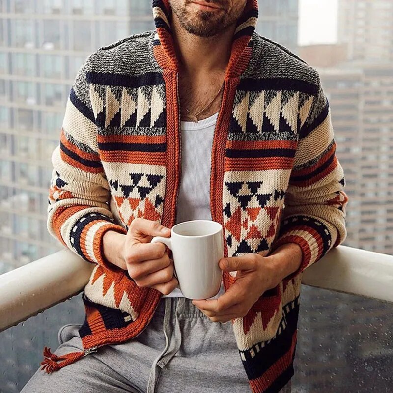Jachetă cardigan retro Montezuma