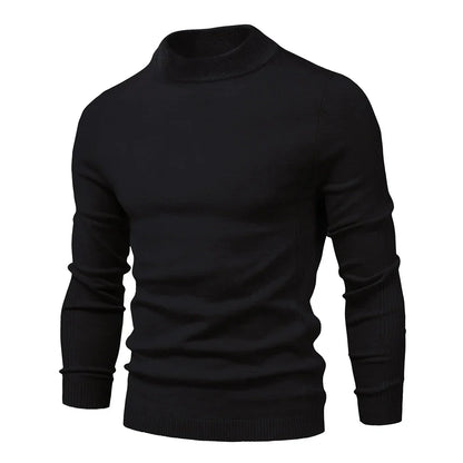 Alessio Moro Men Slim Fit Turtleneck Sweater Warm Winter Knit Pullover