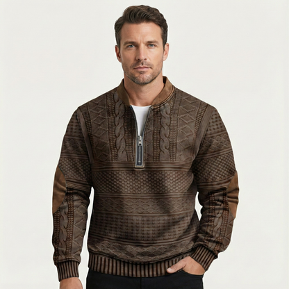 Cardigan oversize boutonné sur le devant à bordures côtelées