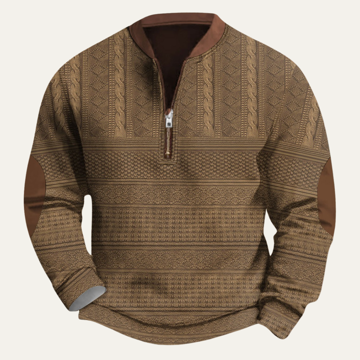 Cardigan oversize boutonné sur le devant à bordures côtelées