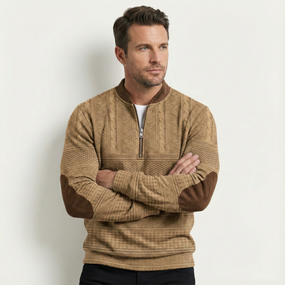 Cardigan oversize boutonné sur le devant à bordures côtelées