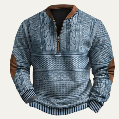 Cardigan oversize boutonné sur le devant à bordures côtelées